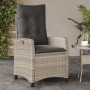 Sillones reclinables de jardín con cojines gris 2 uds ratán PE de , Sillas de jardín - Ref: Foro24-365222, Precio: 266,55 €, ...