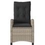 Garden recliners with gray cushions 2 pcs PE rattan by , Garden chairs - Ref: Foro24-365222, Price: 266,55 €, Discount: %