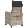 Garden recliners with gray cushions 2 pcs PE rattan by , Garden chairs - Ref: Foro24-365222, Price: 266,55 €, Discount: %