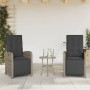 Gartenstühle und Tisch mit Kissen 3 Stück graues PE-Rattan von , Gartensets - Ref: Foro24-365203, Preis: 334,02 €, Rabatt: %