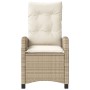 Garden recliners with beige cushions 2 pcs PE rattan by , Garden chairs - Ref: Foro24-365220, Price: 247,99 €, Discount: %