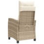 Sillones reclinables de jardín con cojines beige 2 uds ratán PE de , Sillas de jardín - Ref: Foro24-365220, Precio: 247,77 €,...