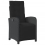 Sillones reclinables jardín con reposapiés 2 uds ratán PE negro de , Sillas de jardín - Ref: Foro24-365193, Precio: 278,19 €,...