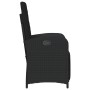 Garden recliners with footrest 2 pcs black PE rattan by , Garden chairs - Ref: Foro24-365193, Price: 278,19 €, Discount: %