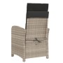 Garden recliner and footrest 2 pcs light gray PE rattan by , Garden chairs - Ref: Foro24-365198, Price: 291,96 €, Discount: %