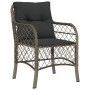 Garden chairs and table with cushions 3 pieces gray PE rattan by , Garden sets - Ref: Foro24-3212048, Price: 287,53 €, Discou...