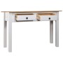 Mesa consola madera maciza pino Panamá blanco 110x40x72cm de vidaXL, Mesas auxiliares - Ref: Foro24-282681, Precio: 110,99 €,...