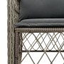 Garden chairs and table with cushions 3 pieces gray PE rattan by , Garden sets - Ref: Foro24-3212048, Price: 287,53 €, Discou...