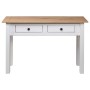 Mesa consola madera maciza pino Panamá blanco 110x40x72cm de vidaXL, Mesas auxiliares - Ref: Foro24-282681, Precio: 110,99 €,...