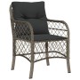 Garden chairs and table with cushions 3 pieces gray PE rattan by , Garden sets - Ref: Foro24-3212131, Price: 268,98 €, Discou...