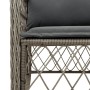 Garden chairs and table with cushions 3 pieces gray PE rattan by , Garden sets - Ref: Foro24-3212131, Price: 268,98 €, Discou...