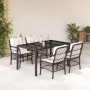 5-piece garden furniture set with black synthetic rattan cushions by , Garden sets - Ref: Foro24-3212020, Price: 601,26 €, Di...