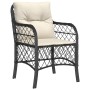 Set de muebles jardín 5 pzas con cojines ratán sintético negro de , Conjuntos de jardín - Ref: Foro24-3212020, Precio: 601,26...