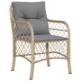 Gartenstühle und Tisch 3 Stück synthetisches Rattan beige Kissen von , Gartensets - Ref: Foro24-3212159, Preis: 268,99 €, Rab...