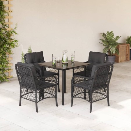 5-piece garden furniture set with black synthetic rattan cushions by , Garden sets - Ref: Foro24-3212104, Price: 467,79 €, Di...