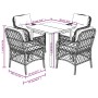 5-piece garden furniture set with black synthetic rattan cushions by , Garden sets - Ref: Foro24-3212104, Price: 467,79 €, Di...