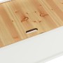 Solid white fir wood bench 107x45x75.5 cm by vidaXL, Benches for halls and storage - Ref: Foro24-351774, Price: 152,99 €, Dis...