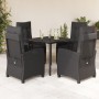 5-piece garden furniture set with black synthetic rattan cushions by , Garden sets - Ref: Foro24-3212753, Price: 574,16 €, Di...