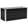 Anthracite gray galvanized steel flower bed 100x40x45 cm by vidaXL, Pots and planters - Ref: Foro24-45733, Price: 35,99 €, Di...