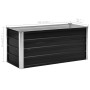 Anthracite gray galvanized steel flower bed 100x40x45 cm by vidaXL, Pots and planters - Ref: Foro24-45733, Price: 35,99 €, Di...