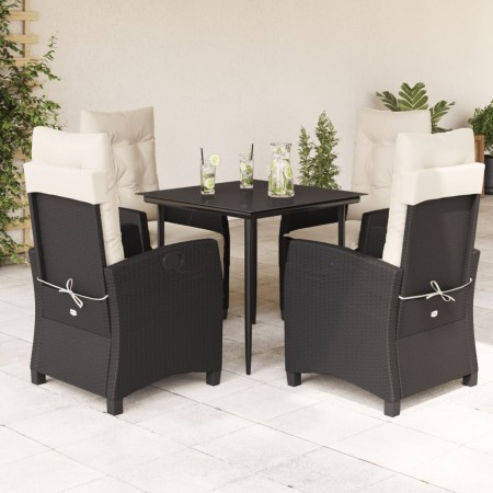 5-piece garden furniture set with black synthetic rattan cushions by , Garden sets - Ref: Foro24-3212724, Price: 545,94 €, Di...