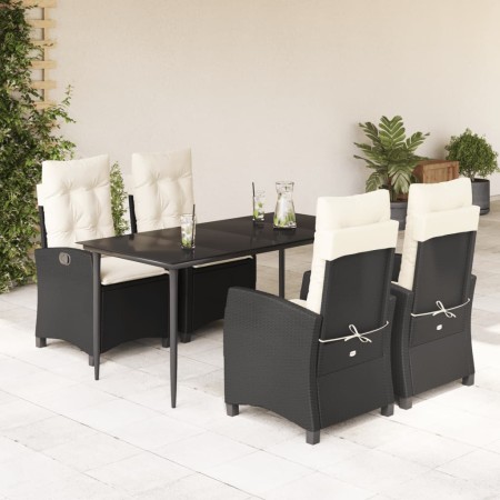 Set de muebles jardín 5 pzas con cojines ratán sintético negro de , Conjuntos de jardín - Ref: Foro24-3212726, Precio: 615,93...