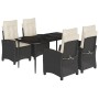 5-piece garden furniture set with black synthetic rattan cushions by , Garden sets - Ref: Foro24-3212726, Price: 615,93 €, Di...