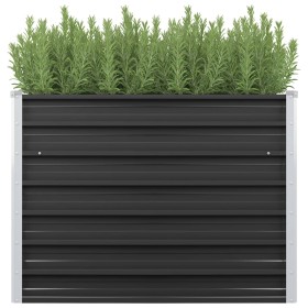 Galvanized anthracite gray steel flowerbed 100x40x77 cm by vidaXL, Pots and planters - Ref: Foro24-45732, Price: 45,75 €, Dis...