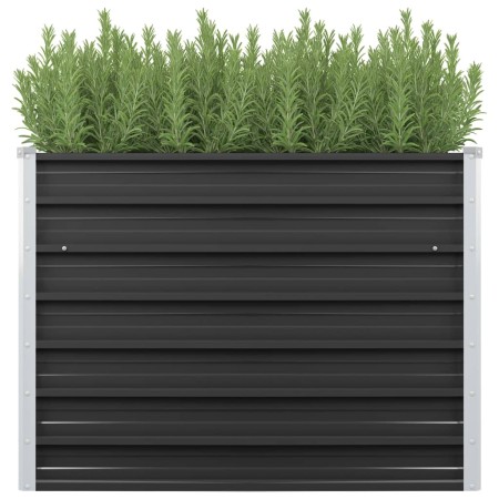 Arriate de acero galvanizado gris antracita 100x40x77 cm de vidaXL, Maceteros y jardineras - Ref: Foro24-45732, Precio: 45,99...