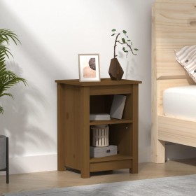 Honey brown solid pine wood bedside table 40x35x55 cm by vidaXL, Nightstands - Ref: Foro24-820962, Price: 61,99 €, Discount: %