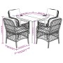 5-piece garden furniture set with black synthetic rattan cushions by , Garden sets - Ref: Foro24-3212083, Price: 517,83 €, Di...