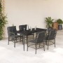 Set comedor de jardín 5 piezas con cojines ratán sintético gris de , Conjuntos de jardín - Ref: Foro24-3212127, Precio: 547,6...