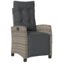 Sillones reclinables jardín con reposapiés 2 uds ratán PE gris de , Sillas de jardín - Ref: Foro24-365243, Precio: 311,49 €, ...