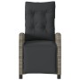 Garden recliners with footrest 2 pcs gray PE rattan by , Garden chairs - Ref: Foro24-365243, Price: 281,48 €, Discount: %