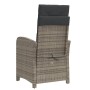 Sillones reclinables jardín con reposapiés 2 uds ratán PE gris de , Sillas de jardín - Ref: Foro24-365243, Precio: 311,49 €, ...