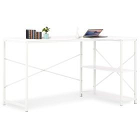 White computer desk 120x72x70 cm by vidaXL, Desks - Ref: Foro24-20262, Price: 78,99 €, Discount: %