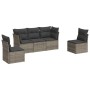 Garden sofa set with cushions 5 pieces gray synthetic rattan by , Garden sets - Ref: Foro24-3249189, Price: 306,37 €, Discoun...