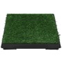 Pet toilet with green artificial grass tray 63x50x7 cm by vidaXL, Pet Underpads - Ref: Foro24-170766, Price: 55,99 €, Discoun...