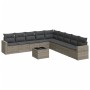 Set de sofás de jardín 10 pzas con cojines ratán sintético gris de , Sofás modulares de exterior - Ref: Foro24-3251437, Preci...