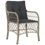 Garden dining set 5 pieces with light gray synthetic rattan cushions by , Garden sets - Ref: Foro24-3212167, Price: 469,99 €,...