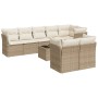 9-teiliges Gartensofa-Set mit beigen synthetischen Rattankissen von , Gartensets - Ref: Foro24-3249757, Preis: 671,03 €, Raba...