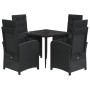 Set de muebles jardín 5 pzas con cojines ratán sintético negro de , Conjuntos de jardín - Ref: Foro24-3212311, Precio: 627,18...