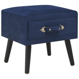 Blue nightstand 40x35x40 cm velvet by vidaXL, Nightstands - Ref: Foro24-247540, Price: 62,84 €, Discount: %