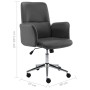 Silla de oficina de cuero sintético gris de vidaXL, Sillas de oficina - Ref: Foro24-283550, Precio: 95,00 €, Descuento: %