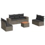 8-teiliges Gartensofa-Set und graue synthetische Rattankissen von , Gartensets - Ref: Foro24-3257733, Preis: 509,30 €, Rabatt: %