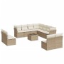 12-teiliges Gartensofa-Set und braune synthetische Rattankissen von , Gartensets - Ref: Foro24-3249667, Preis: 905,58 €, Raba...