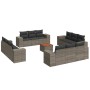 Gartensofa-Set mit Kissen, 13-teilig, graues synthetisches Rattan von , Gartensets - Ref: Foro24-3257712, Preis: 1,00 €, Raba...