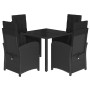 Set de muebles jardín 5 pzas con cojines ratán sintético negro de , Conjuntos de jardín - Ref: Foro24-3212457, Precio: 627,84...