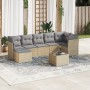 Gartensofa-Set mit beigen Kissen 8 Stück PE-Rattan von , Gartensets - Ref: Foro24-3249818, Preis: 517,26 €, Rabatt: %