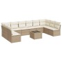 11-teiliges Gartensofa-Set mit beigen synthetischen Rattankissen von , Gartensets - Ref: Foro24-3249937, Preis: 870,47 €, Rab...